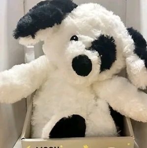 NEW Walgreens Moon & Stars White Black Puppy Dog Eye Spot Plush Stuffed Animal
